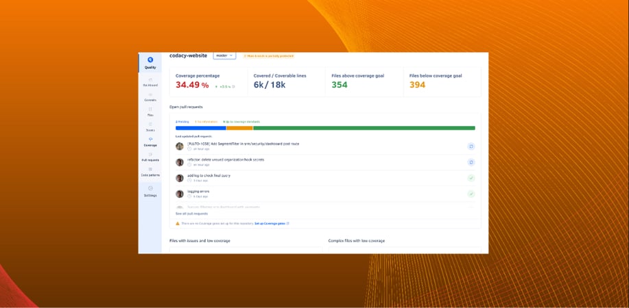 codacy coverage page