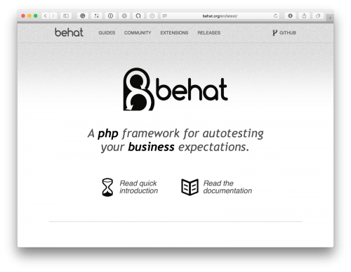 Behat — A PHP framework for autotesting your business expectations.
