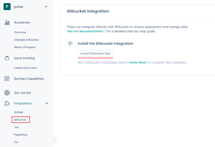 Codacy Pulse Bitbucket Installing