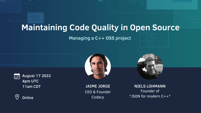 Talk - Maintaining Code Quality in Open Source