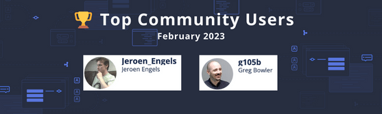 Top Community Users February 2023