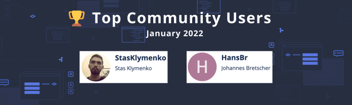 Top Community Users January 2022
