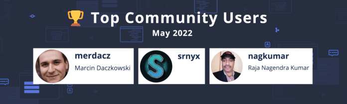 Top Community Users May 2022