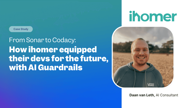 From Sonar to Codacy: How ihomer equipped their devs for the future with AI Guardrails