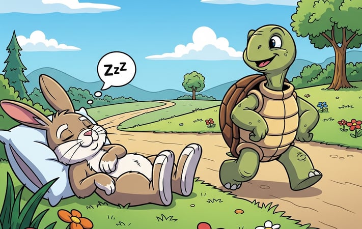 The tortoise and the hare