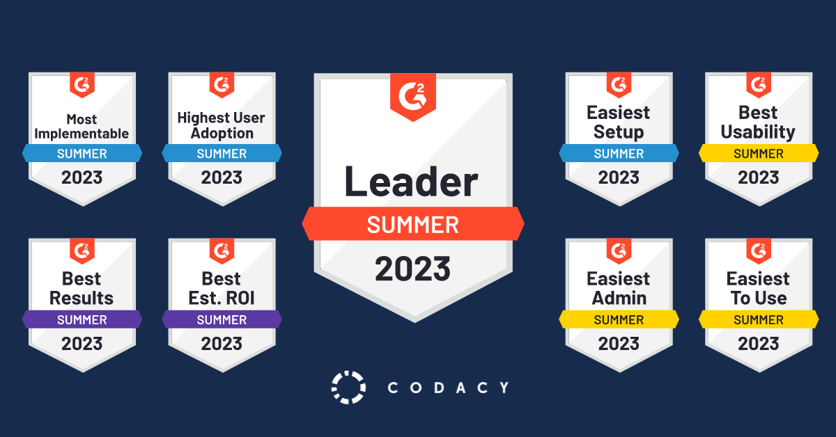 Codacy named Leader in the G2 Summer 2023 report