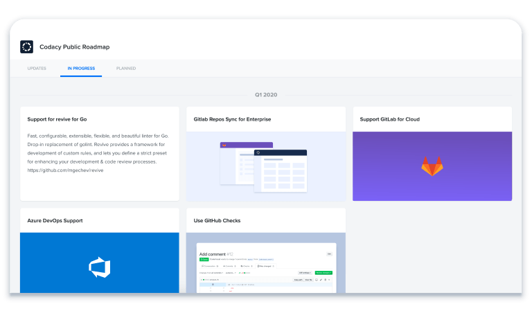 Product Roadmap - Now Public | Check Out Upcoming Codacy Features