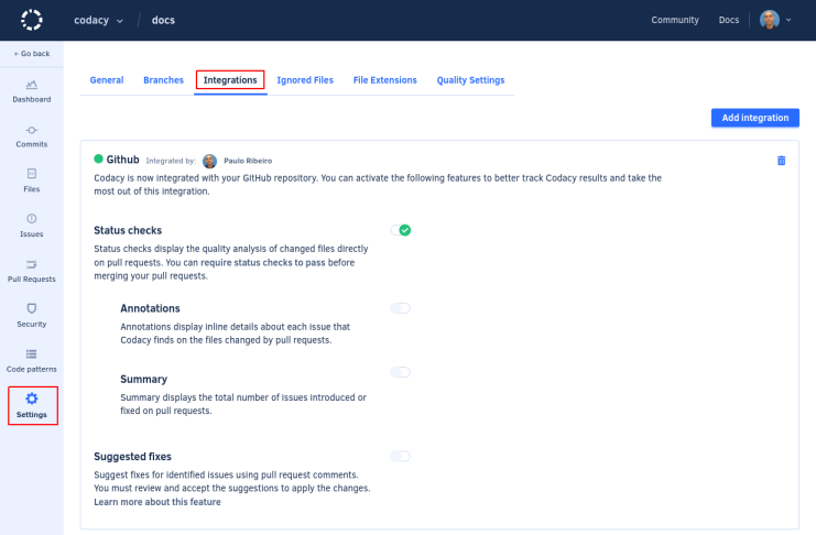 Automatic comments on pull requests | New Codacy Feature